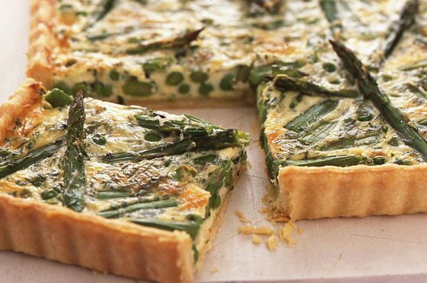Asparagus pea tart