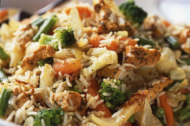 Chicken tikka rice
