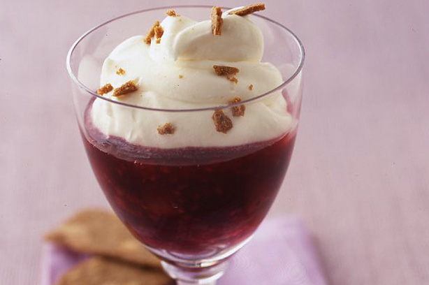Berry compote with lemon syllabub recipe Berry compote with lemon syllabub recipe