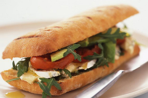 Blue cheese and avocado panini Blue cheese and avocado panini