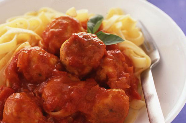 Chicken meatball tagliatelle