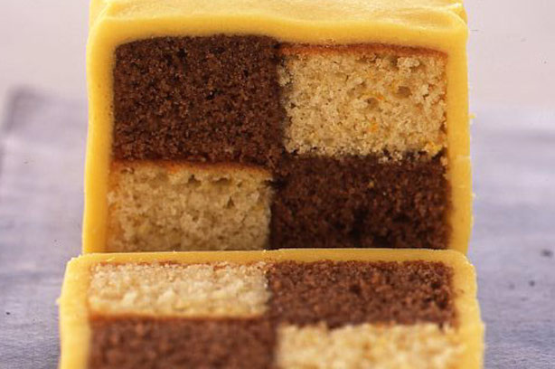 Chocolate orange battenburg