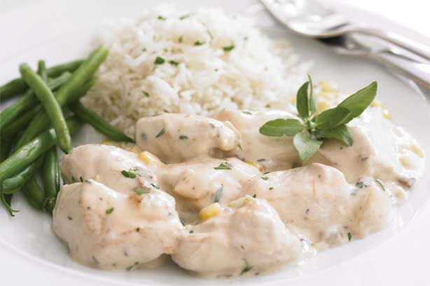 Chicken in White Sauce