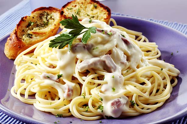 Vanessa Jones' bacon and cheese pasta recipe Vanessa Jones' bacon and cheese pasta recipe