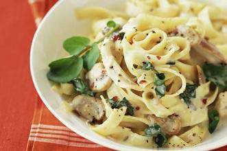 mushroom chicken pasta creamy