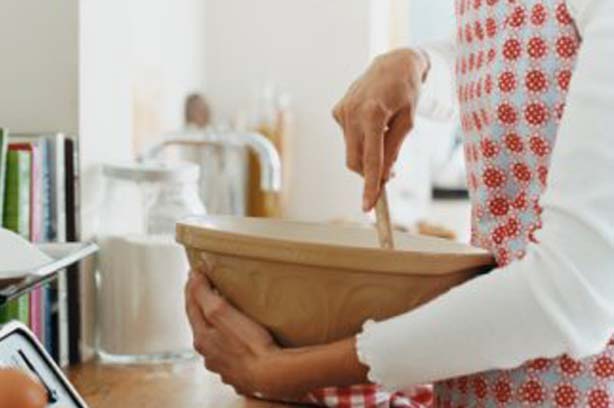 Quick Tip Cake making bowl woman cook mixing baking