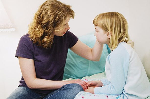 It's best to be honest about death mother daughter sad talking