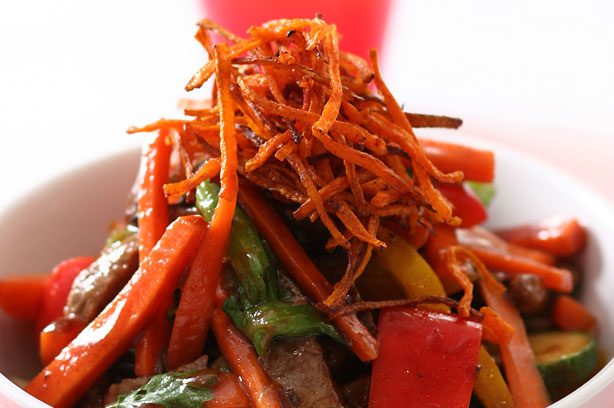 Beef stir-fry with carrots recipe Beef stir-fry with carrots recipe
