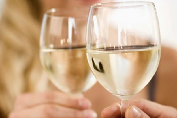 Two glasses of white wine Two glasses of white wine