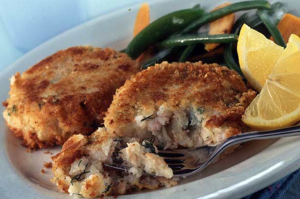 Salmon Prawn and Dill Fishcakes