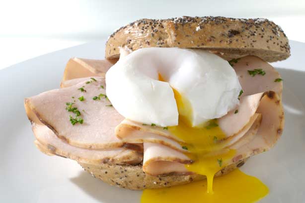 Turkey and Egg Bagel
