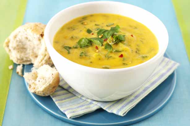 Spiced Squash and Watercress Soup
