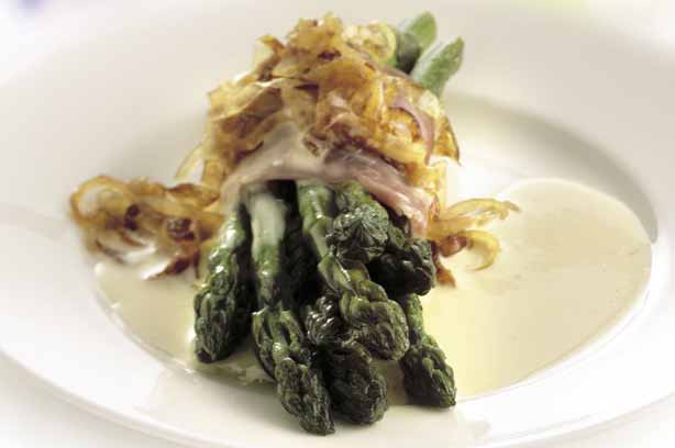 Asparagus Bundle and Melted Cheese
