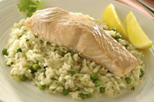 Salmon on Lemon and Herb Rice Slim Fast