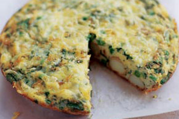 Cheese and onion frittata Cheese and onion frittata