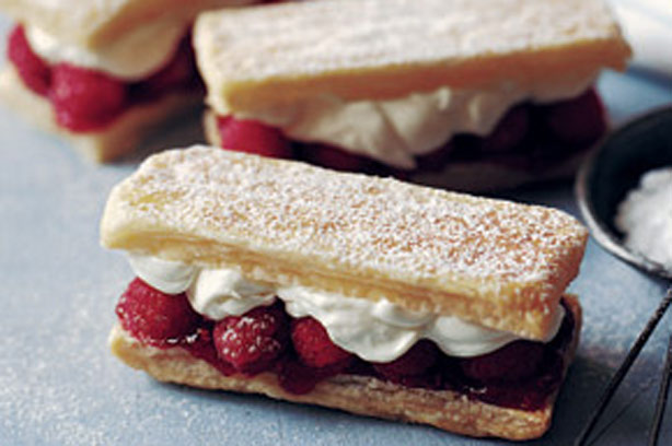 Raspberry mille-feuille
