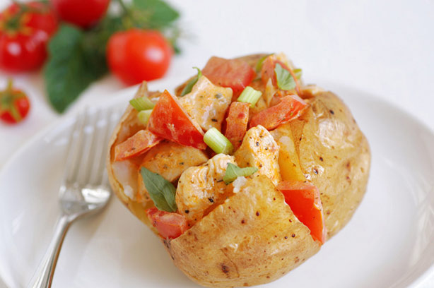 Chicken and tomato jacket