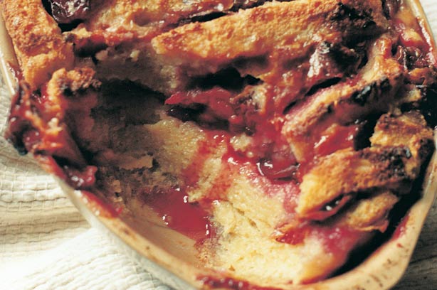 Hugh Fearnley-Whittingstall's plum bread and butter pudding Hugh Fearnley-Whittingstall's plum bread and butter pudding