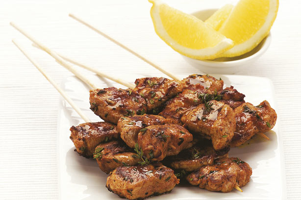 Pork brochettes