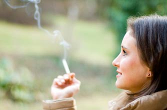 Woman smoking
