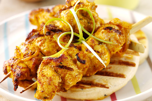 Chicken korma kebabs