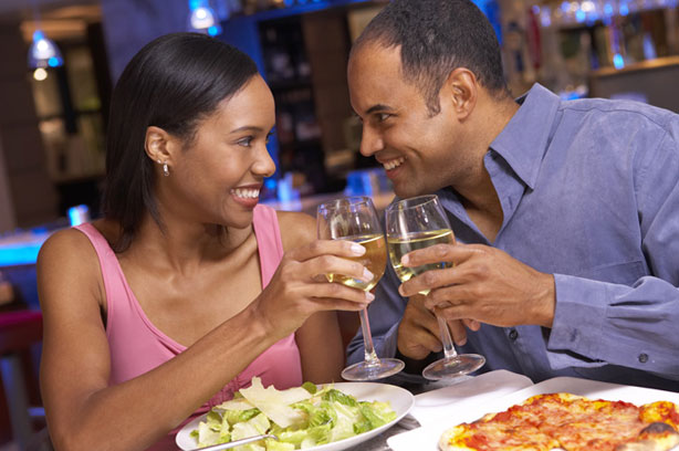 Couple at restaurant Couple at restaurant