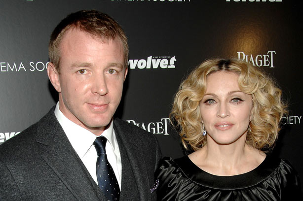 Madonna and Guy Ritchie at an award ceremony