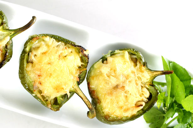 Gubbeen stuffed green peppers