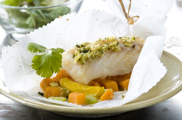 Cod with ginger and sweet potato Cod with ginger and sweet potato
