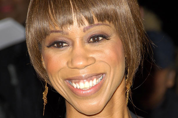 Trisha Goddard at an awards ceremony