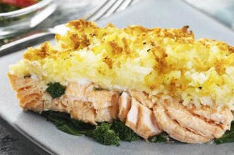 Salmon and broccoli bake Salmon and broccoli bake