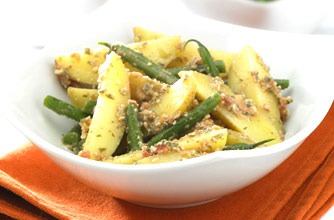 South American potato and bean salad