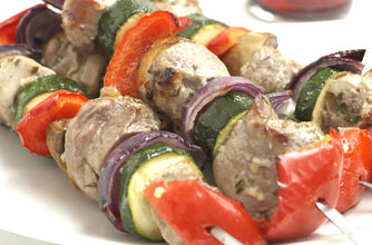 Honey and rosemary kebabs