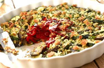 Grilled vegetable tian