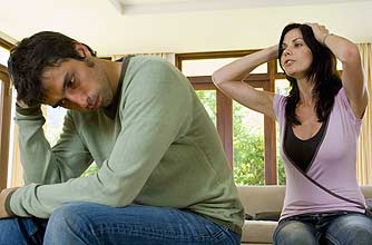 An arguing couple
