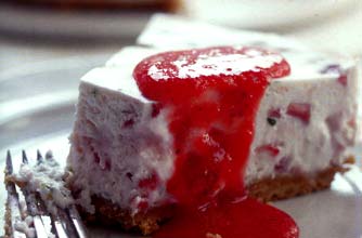Strawberry lemon cheesecake