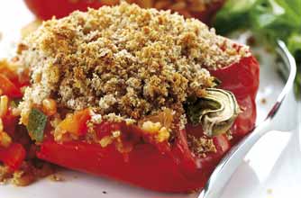 Ratatouille stuffed peppers