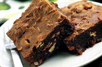 Sophie Grigson's chocolate pecan brownies