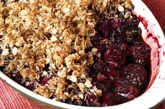 Fast fruity crumble