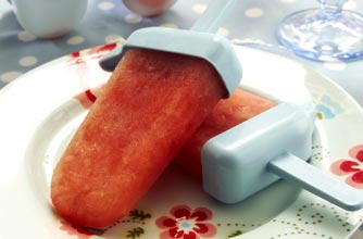 Watermelon and lime lollies Watermelon and lime lollies