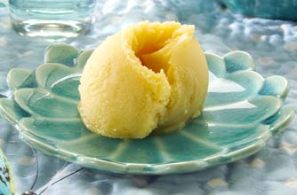Mango and passion fruit sorbet Mango and passion fruit sorbet