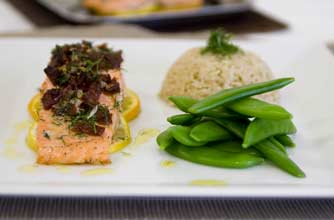 Citrus baked salmon