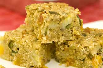 Banana and three seed energy bars