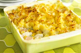 Fish and sweetcorn pie Fish and sweetcorn pie
