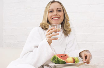 Woman drinking water_Photolibrary