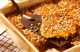 Seeded flapjacks