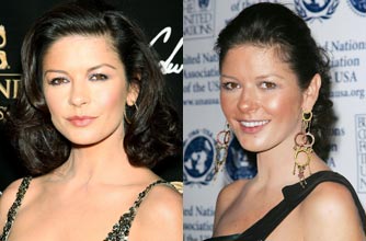 Catherine Zeta Jones looks a little worse for wear on a night out