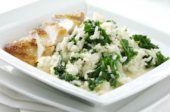 Kale risotto with parmesan Kale risotto with parmesan