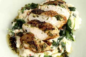 Antony Worrall Thompson's yummy chicken with coconut mash