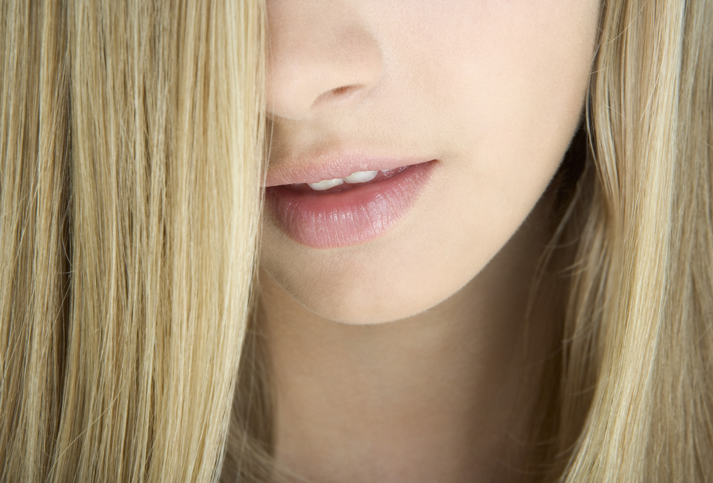 Blonde teenage girl